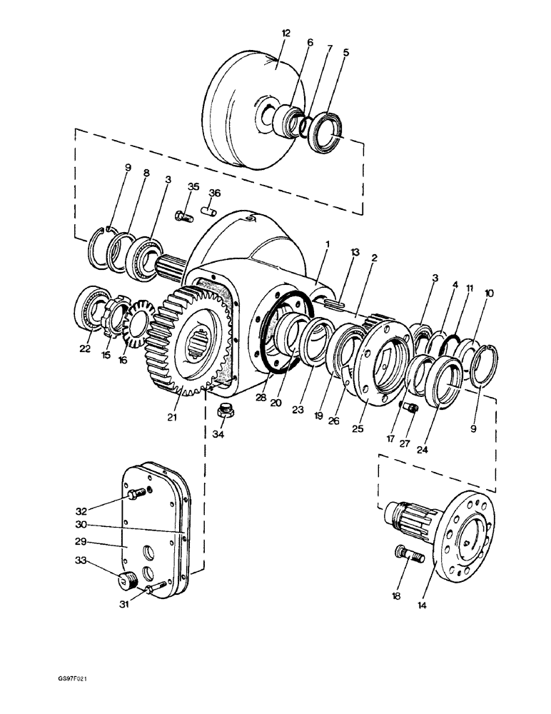 Схема запчастей Case IH 885 - (6-30) - FINAL DRIVE (06) - POWER TRAIN