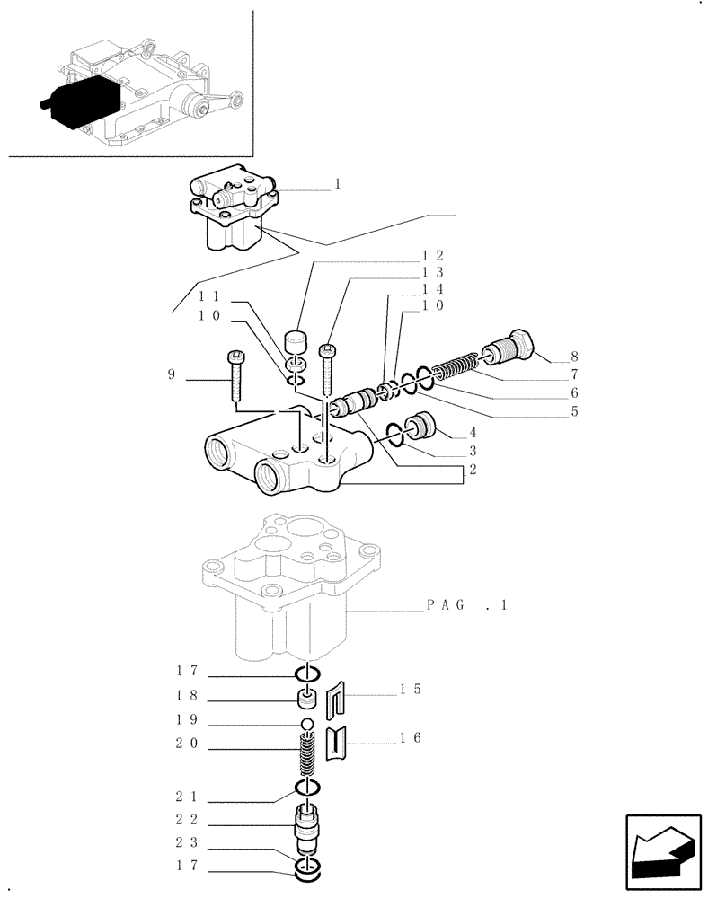 Схема запчастей Case IH JX80U - (1.82.4[02]) - LIFT CONTROL VALVE - VALVES & PARTS (07) - HYDRAULIC SYSTEM