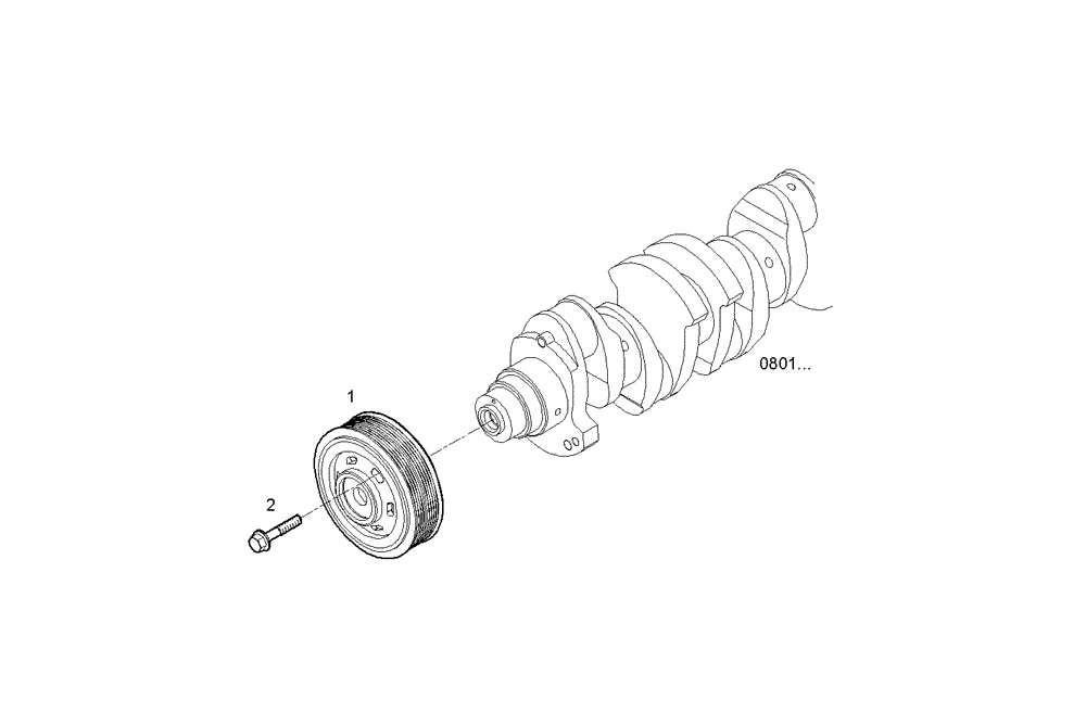 Схема запчастей Case IH F2CE9684N E005 - (0844.000) - DRIVING PULLEY 