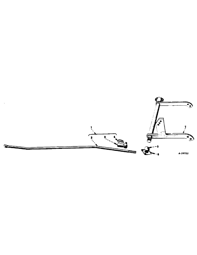 Схема запчастей Case IH A-295 - (S-10) - RIGID ROCKSHAFT WITH LIFT LINK 