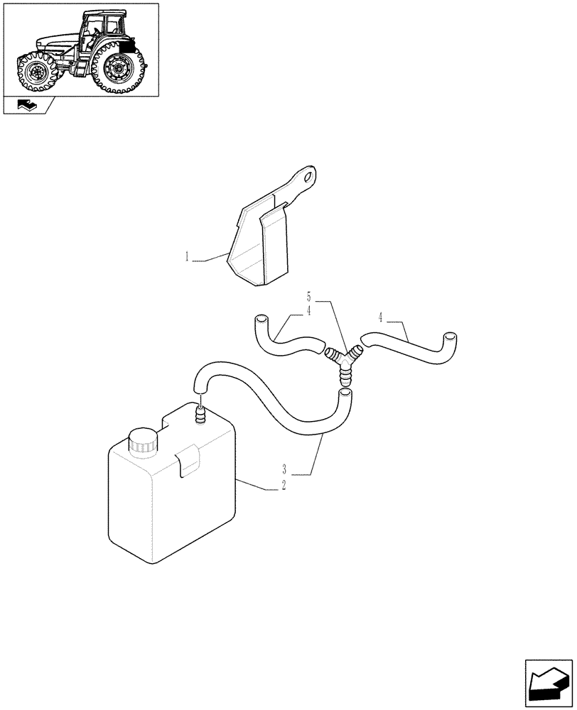 Схема запчастей Case IH FARMALL 85U - (1.82.7/05[04]) - TWO CONTROL VALVES (BOSCH) - PAN (VAR.330357) (07) - HYDRAULIC SYSTEM