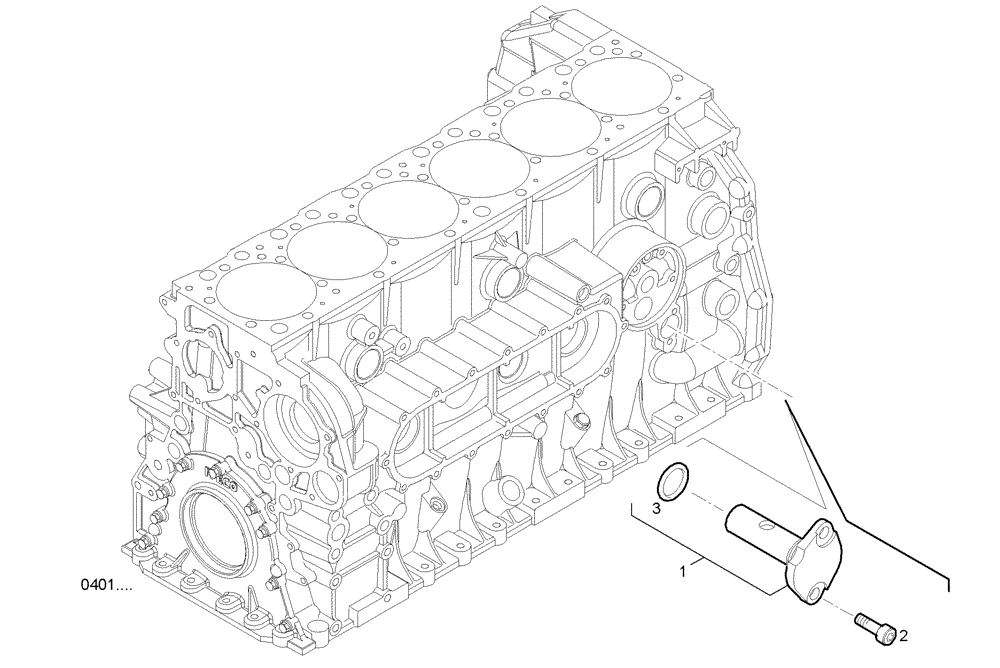 Схема запчастей Case IH F2CE9684A E009 - (3030.065) - OIL PRESSURE VALVE 