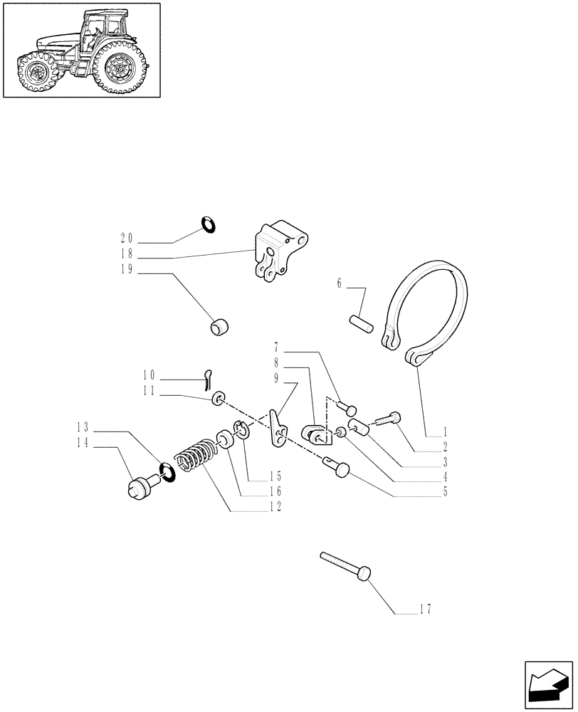 Схема запчастей Case IH MXM190 - (1.80.7/01[02]) - PTO, CLUTCH - C5351 (07) - HYDRAULIC SYSTEM