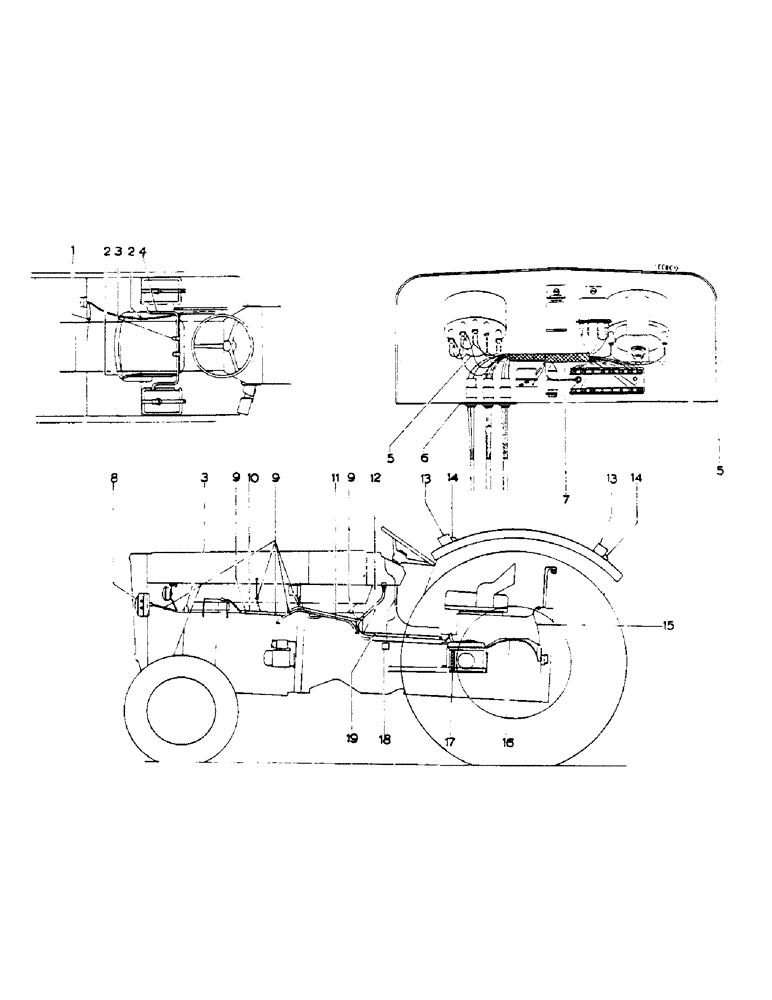 Схема запчастей Case IH 824 - (111) - CABLES, CLIPS (04) - ELECTRICAL SYSTEMS