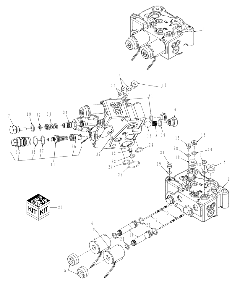 Схема запчастей Case IH AFX8010 - (A.10.A.18[5A]) - VALVE, FEEDER / HEADER LIFT CONTROL A - Distribution Systems