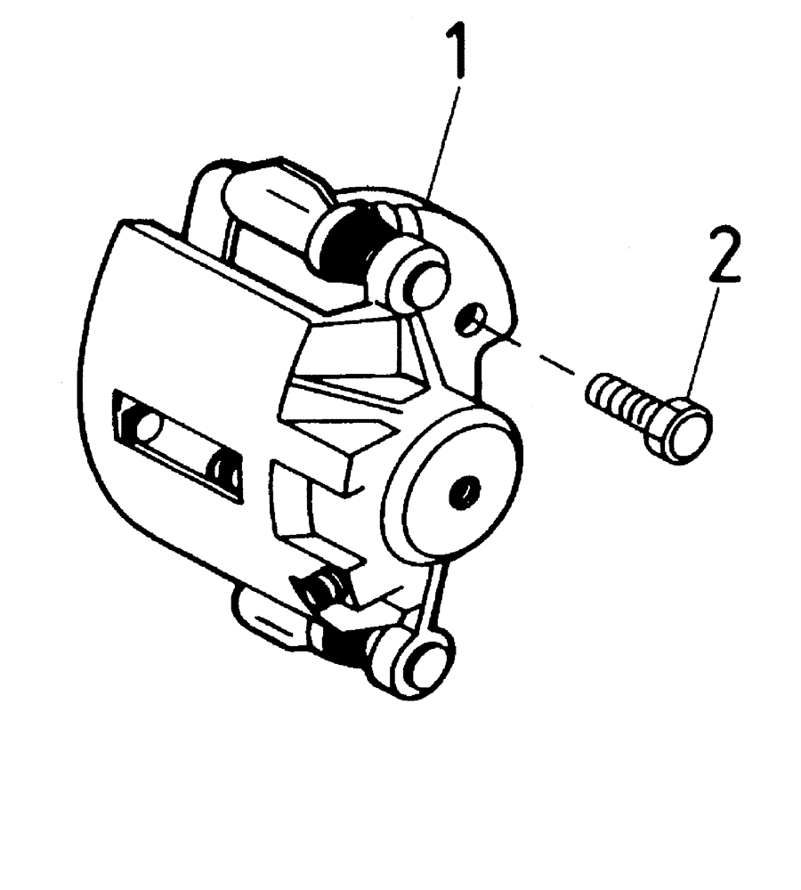 Схема запчастей Case IH AUSTOFT - (A02-08) - BRAKE CALIPERS [LH/RH FRONT AND RH REAR] Mainframe & Functioning Components