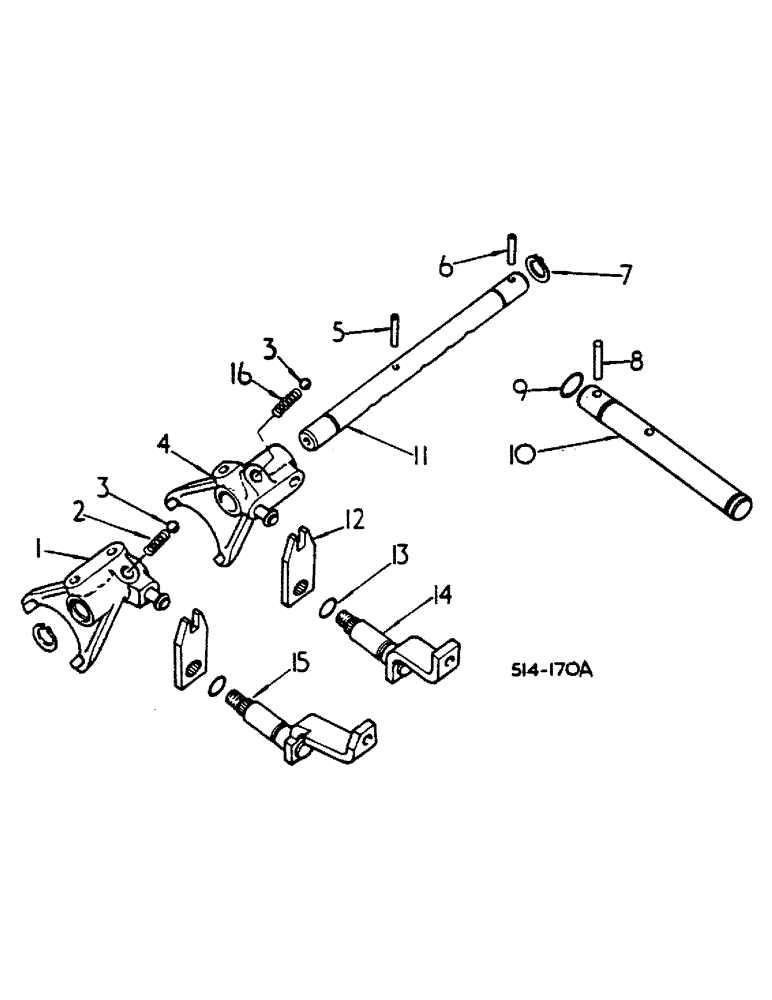 Схема запчастей Case IH 784 - (07-30) - DRIVE TRAIN, GEAR SHIFT MECHANISM, RANGE TRANSMISSION, Z PATTERN SHIFT (04) - Drive Train