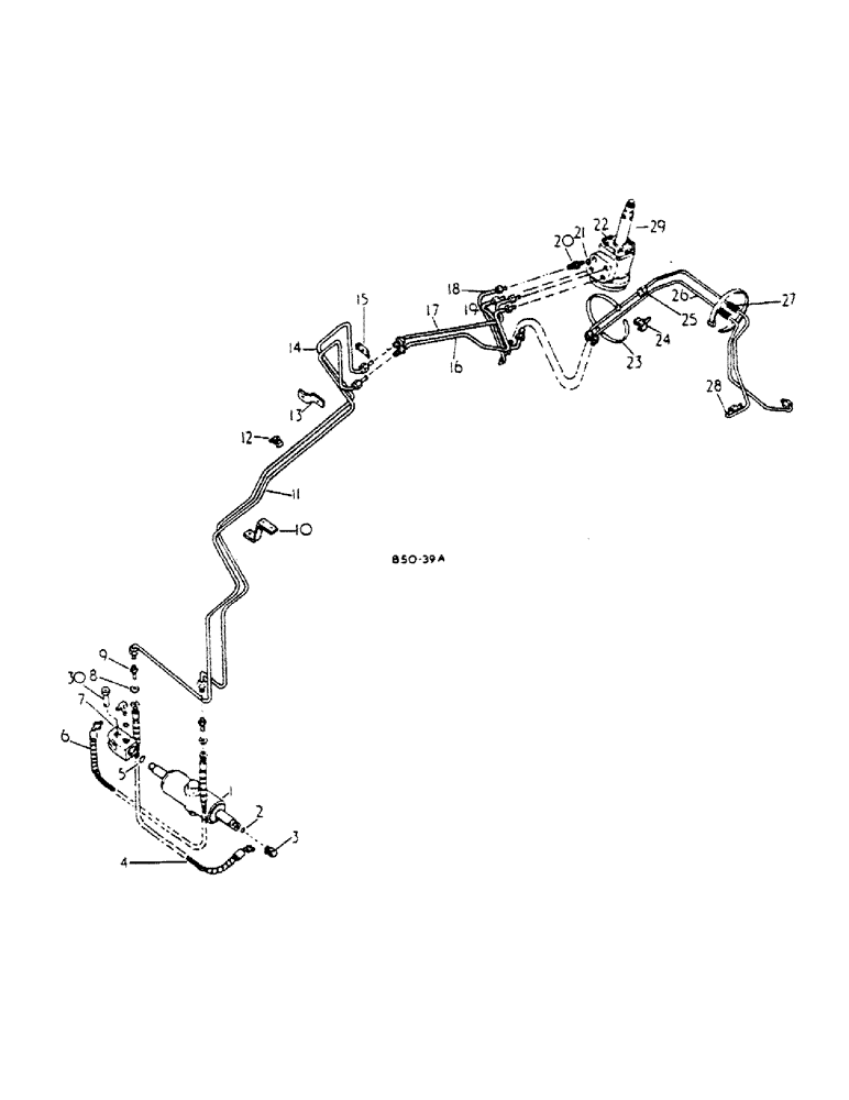 Схема запчастей Case IH 784 - (10-03) - HYDRAULICS, POWER STEERING, TRACTORS WITH ADJUSTABLE FRONT AXLE AND CAST BOLSTER (07) - HYDRAULICS