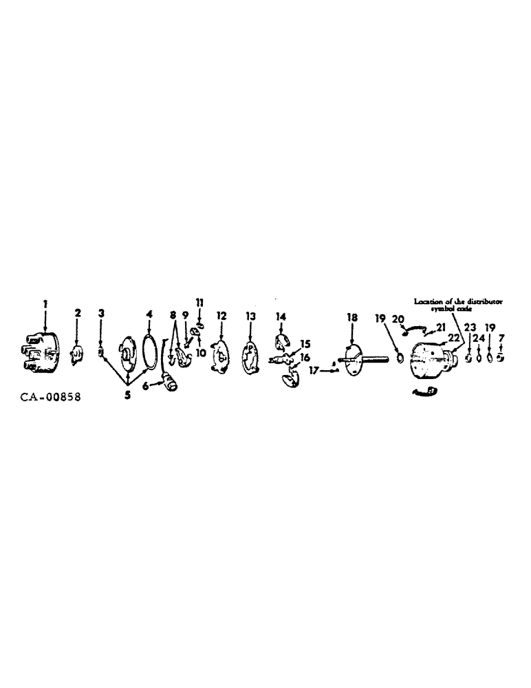 Схема запчастей Case IH C-157 - (J-18) - DISTRIBUTOR 