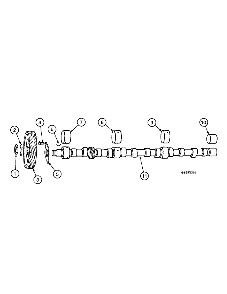 Схема запчастей Case IH DT-361 - (8-16) - CAMSHAFT AND RELATED PARTS 