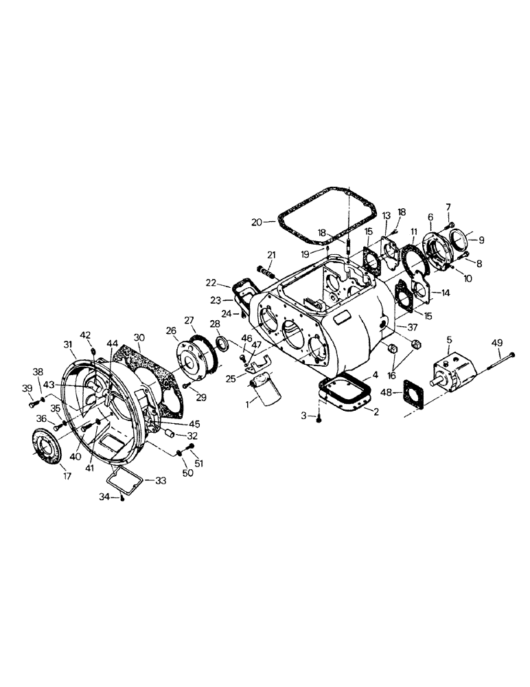 Схема запчастей Case IH KM-280 - (04-34) - TRANSMISSION CASE, BEARING CAPS AND RELATED PARTS (04) - Drive Train