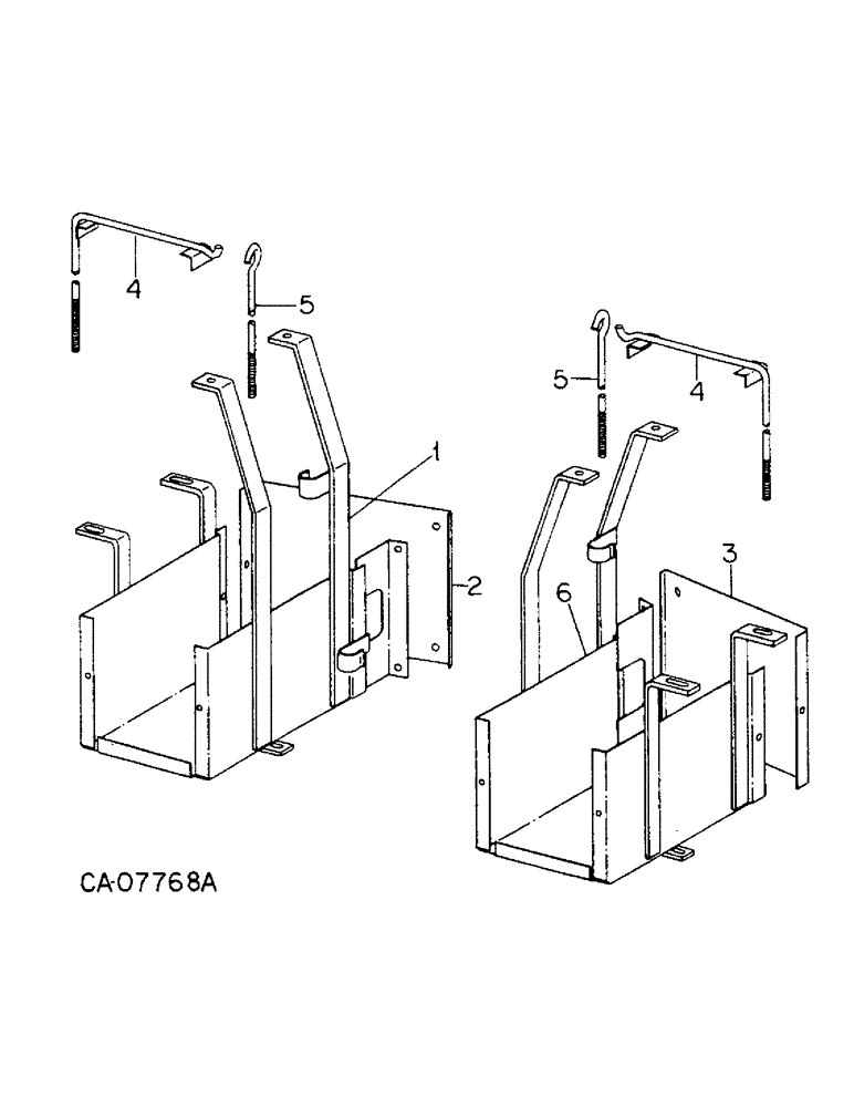 Схема запчастей Case IH 6388 - (08-01) - ELECTRICAL, BATTERY BOX AND MOUNTING (06) - ELECTRICAL