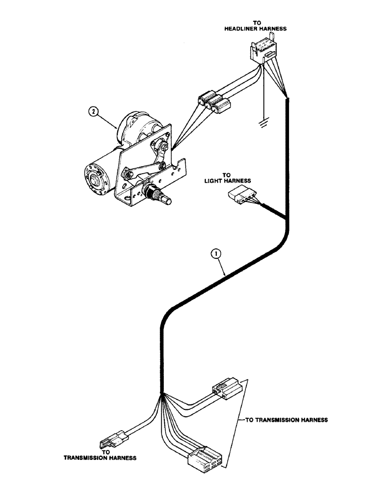 Схема запчастей Case IH 2590 - (4-096) - CAB, LOWER WIRING HARNESS, CAB SERIAL NUMBER 12013067 AND AFTER (04) - ELECTRICAL SYSTEMS