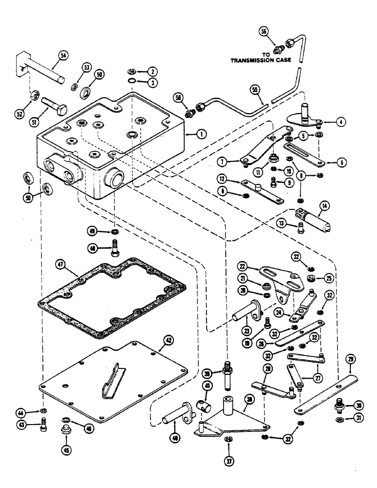 Схема запчастей Case IH 2590 - (8-306) - HITCH SYSTEM, DRAFT CONTROL SENSING LINKAGE, PRIOR TO TRANSMISSION SERIAL NUMBER 10203915 (08) - HYDRAULICS