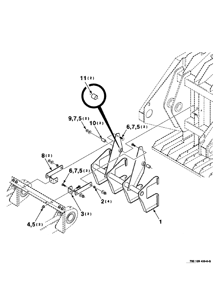 Схема запчастей Case IH 8575 - (9-10) - SLOT CLEANER KIT, 700129421 SLOT CLEANER KIT COMPLETE Decals & Attachments