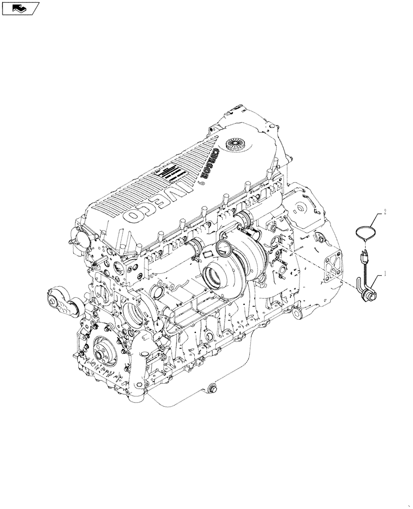 Схема запчастей Case IH 6130 - (10.254.01[01]) - ENGINE BLOCK HEATER (61/7130 NA ONLY) (10) - ENGINE