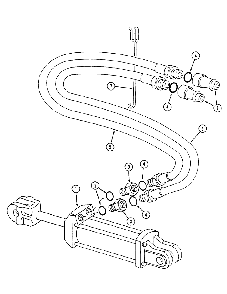 Схема запчастей Case IH 4500 - (8-010) - HYDRAULIC SYSTEM, TRAIL BEHIND MODELS, DEPTH CONTROL (08) - HYDRAULICS