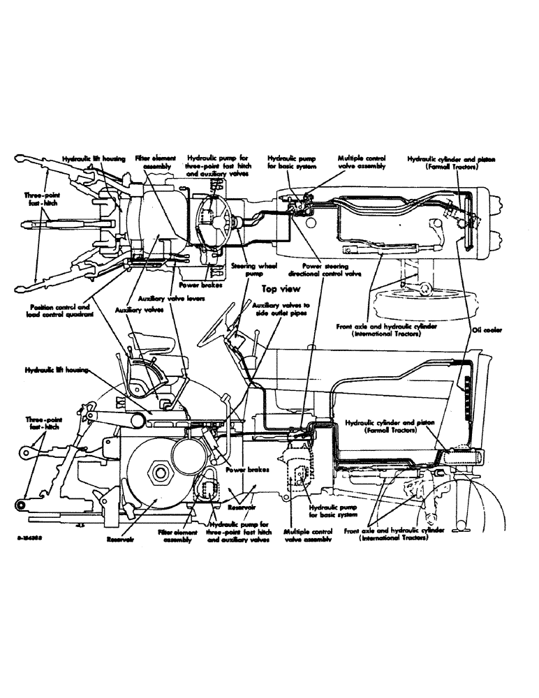 Схема запчастей Case IH 1206 - (F-02) - HYDRAULIC SYSTEM, HYDRAULIC DIAGRAM (07) - HYDRAULIC SYSTEM