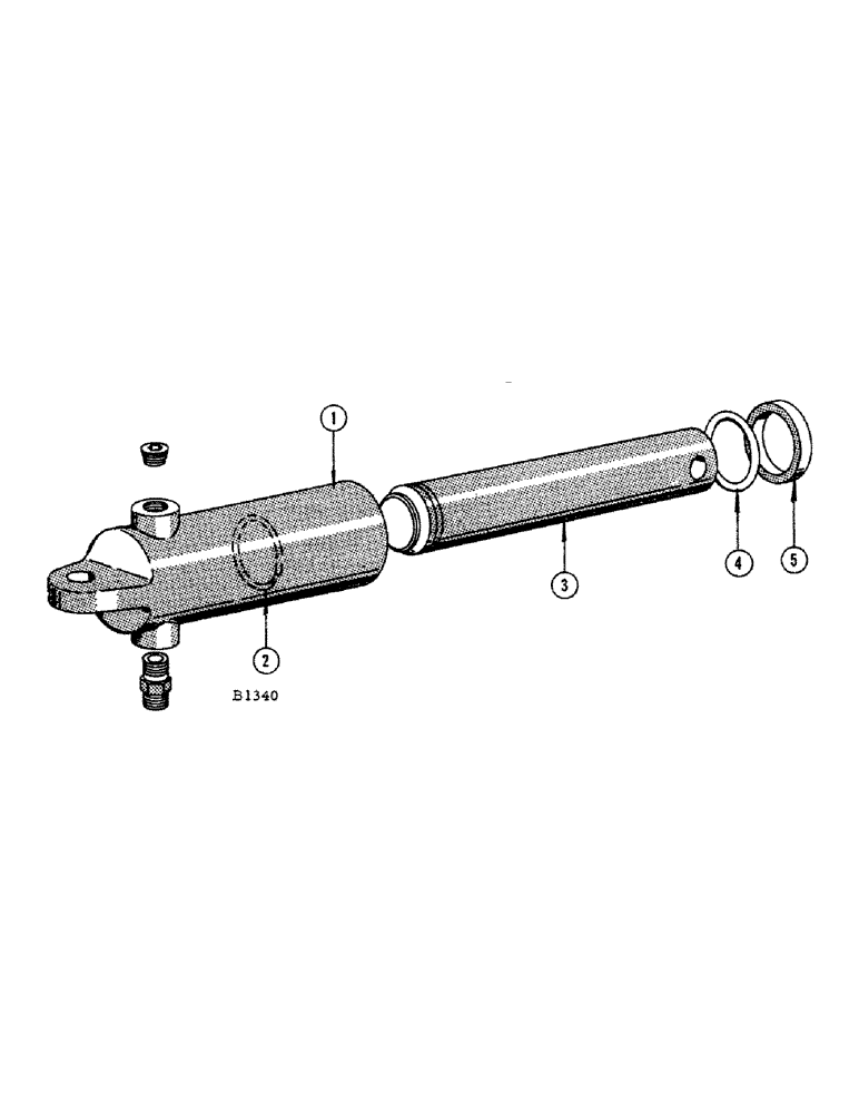 Схема запчастей Case IH 1010 - (246[A]) - F76962 VARIABLE SPEED CONTROL CYLINDER (35) - HYDRAULIC SYSTEMS