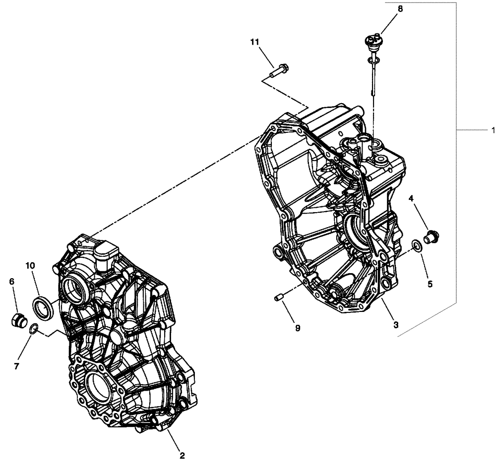 Схема запчастей Case IH SCOUT - (21.100.01[01]) - TRANSAXLE - 2WD (21) - TRANSMISSION