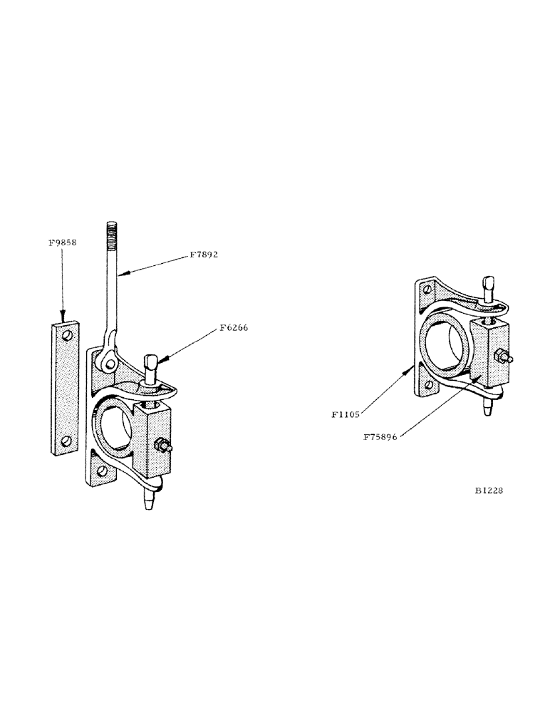 Схема запчастей Case IH 800 - (041) - HEADER PIVOT BRACKETS (58) - ATTACHMENTS/HEADERS