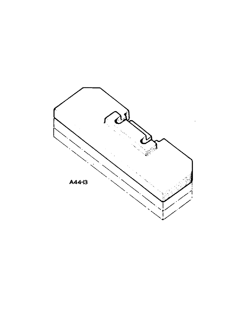 Схема запчастей Case IH 354 - (6-36[A]) - ATTACHMENTS, FRONT END WEIGHT ATTACHMENT Attachments