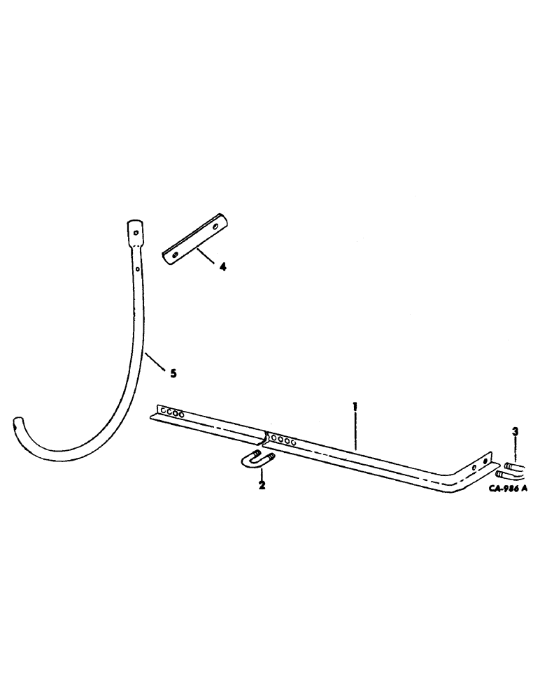 Схема запчастей Case IH 35 - (D-16) - STRIPPER BRACE AND ANGLE 