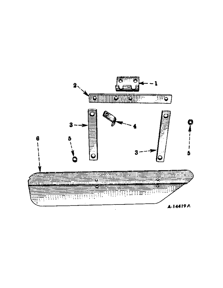 Схема запчастей Case IH 144 - (L-14[A]) - CULTIVATOR SHIELD FOR USE WITH SPRING TEETH 