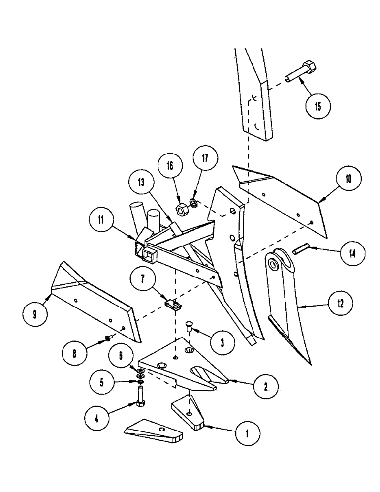 Схема запчастей Case IH CONCORD - (B53) - EDGE-ON ANDERSON OPENER, 12 INCH, LIQUID 