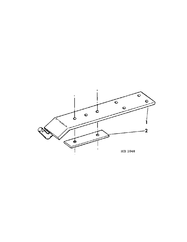 Схема запчастей Case IH 150 - (15[1]) - REAR TOWING BAR ATTACHMENT FOR USE ON 10X8, 10X10 AND 8X12 FOR MACHINES BUILT PRIOR TO 1973 SEASON 