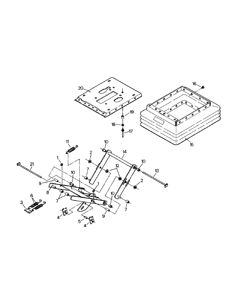 Схема запчастей Case IH STEIGER - (01-24) - SEAT ASSEMBLY, UPPER SUSPENSION (10) - CAB