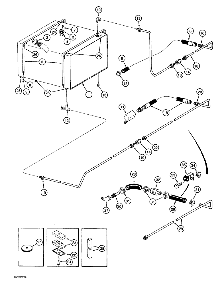 Схема запчастей Case IH 2055 - (3-10) - FUEL TANK & LINES (02) - FUEL SYSTEM