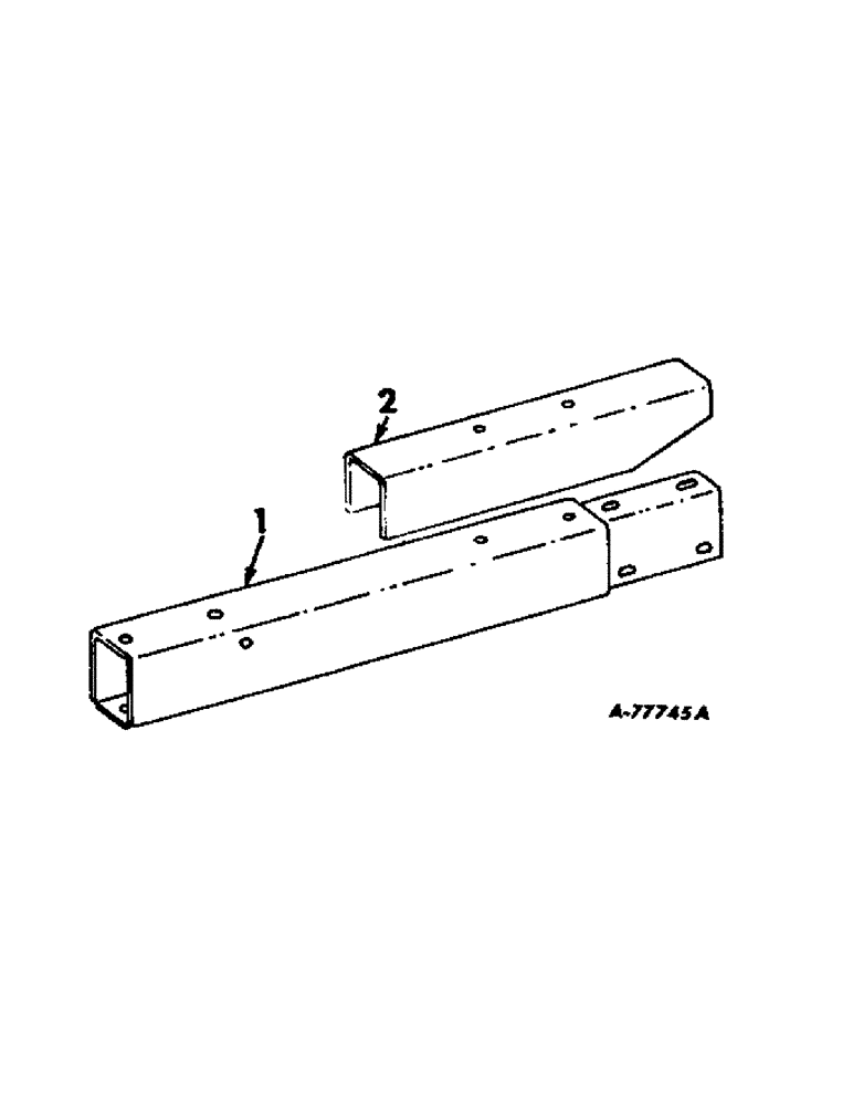 Схема запчастей Case IH 27 - (C-29) - HITCH EXTENSION CHANNEL, USED WITH THREE KNUCKLE PTO DRIVE 