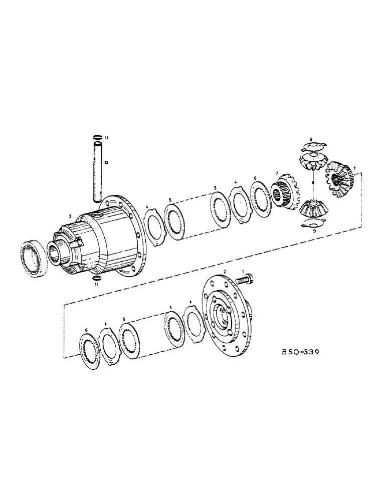 Схема запчастей Case IH 268 - (07-199) - DIFFERENTIAL, 4-WHEEL DRIVE, SELF-LOCKING, Z F 4-WHEEL DRIVE (04) - Drive Train