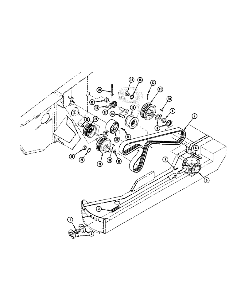 Схема запчастей Case IH 475 - (12) - PRIMARY DRIVE, BEFORE NUMBER 8352501 