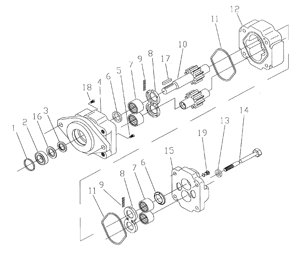 Схема запчастей Case IH 7700 - (B03[12]) - HYDRAULIC MOTOR M30A Hydraulic Components & Circuits