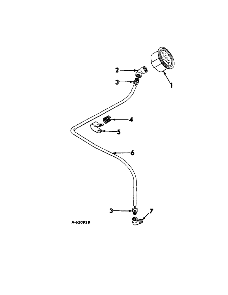 Схема запчастей Case IH 57 - (A-67) - OIL PRESSURE INDICATOR AND CONNECTIONS 