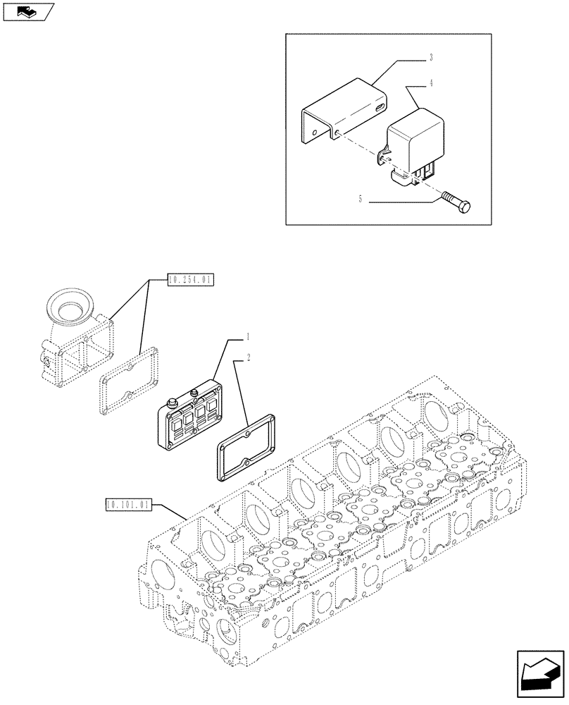 Схема запчастей Case IH F2CFE613R A021 - (55.201.01[01]) - STARTER MOTOR (5801361519) (55) - ELECTRICAL SYSTEMS