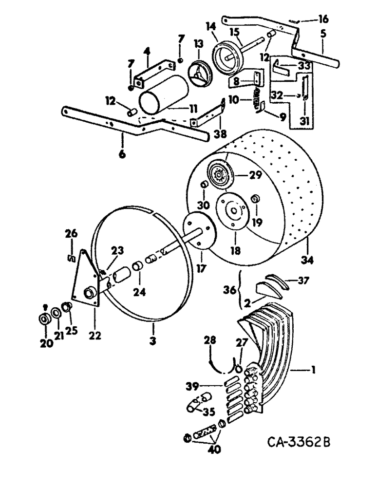 Схема запчастей Case IH 500 - (C-19) - SEED HANDLING TUBES, MANIFOLD AND DRUM 