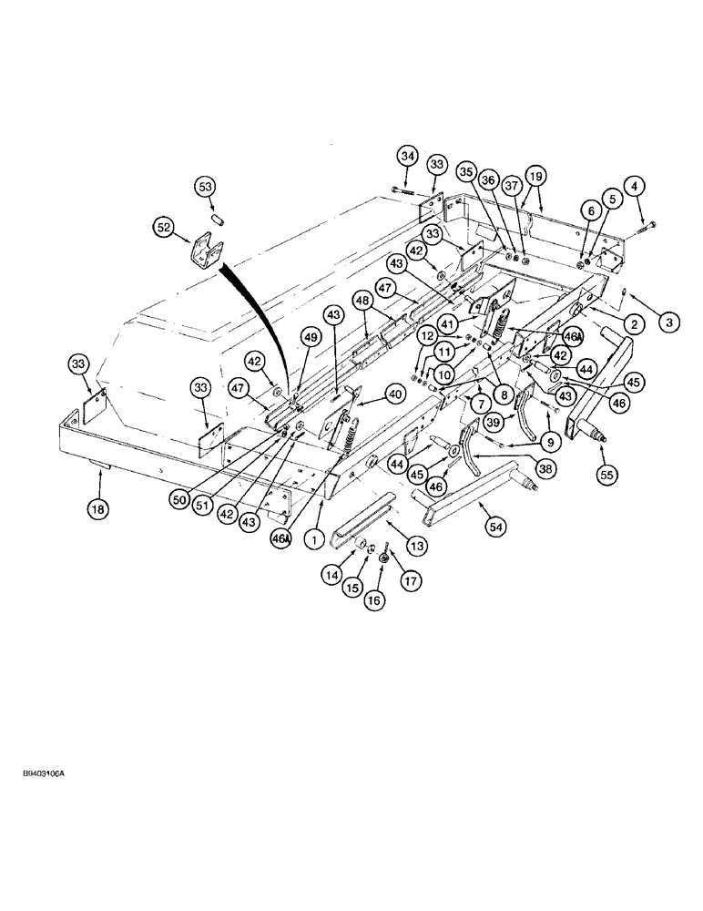 Схема запчастей Case IH 7100 - (9-144) - FRAME AND AXLE, ENDWISE TRANSPORT, SECOND OR THIRD UNIT (09) - CHASSIS/ATTACHMENTS