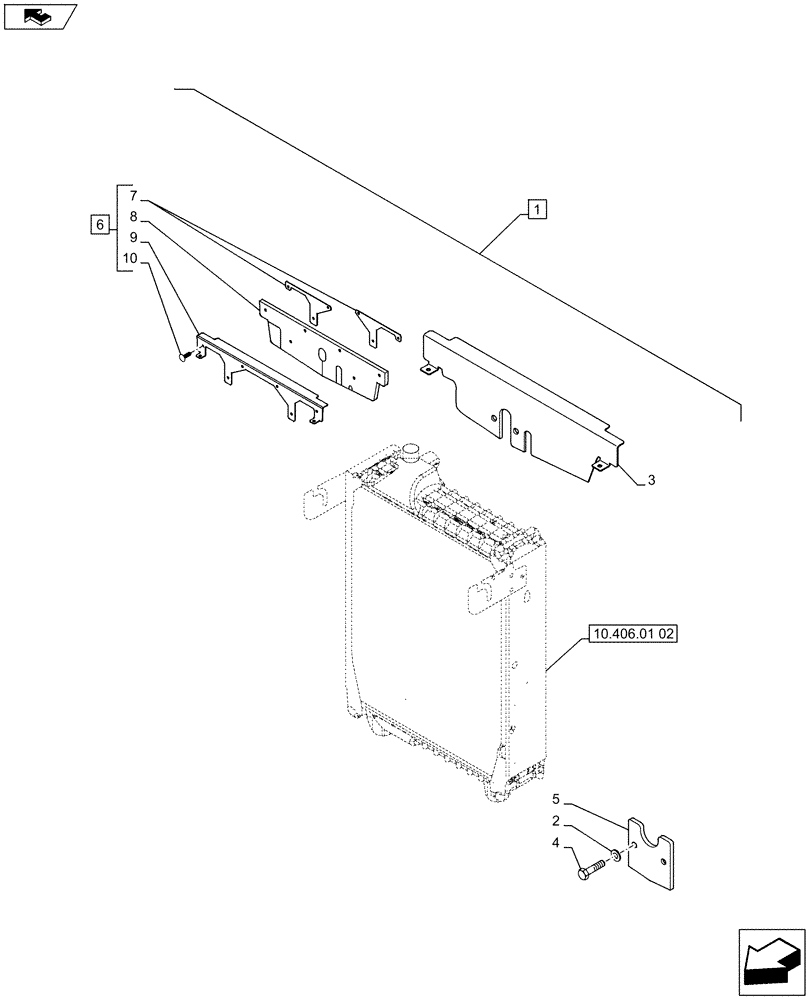 Схема запчастей Case IH PUMA 200 - (88.035.06[03]) - DIA KIT - AUXILIARY COUPLERS FOR FRONT HPL - SUPPORTS - D7370 (88) - ACCESSORIES