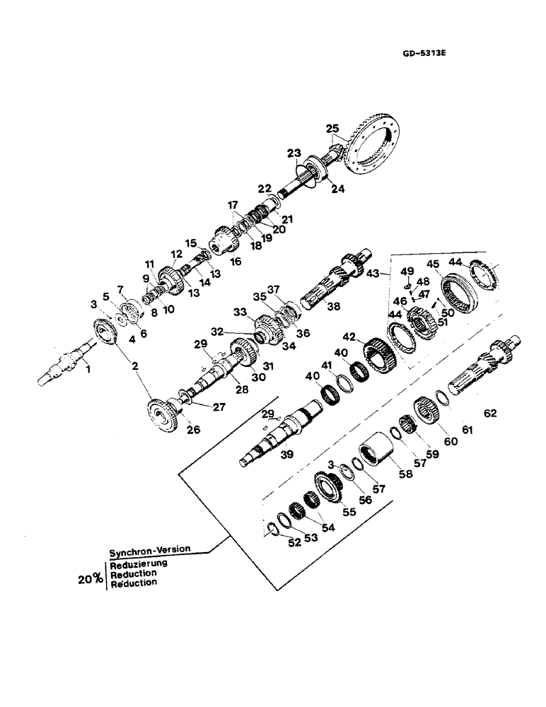 Схема запчастей Case IH 844S - (07-059) - SPEED REDUCER AND SPECIAL PARTS (04) - Drive Train