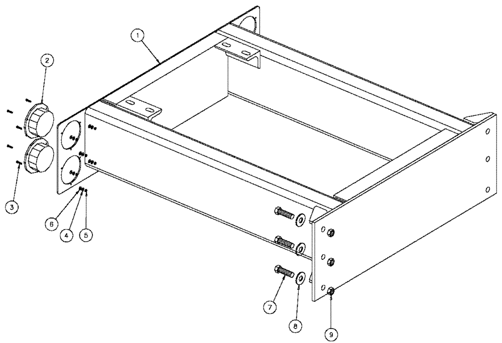 Схема запчастей Case IH 4330 - (10-005) - FRAME EXTENSION, 48” Options