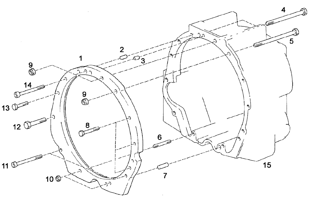 Схема запчастей Case IH C55 - (06-01[01]) - ENGINE MOUNTING (06) - POWER TRAIN