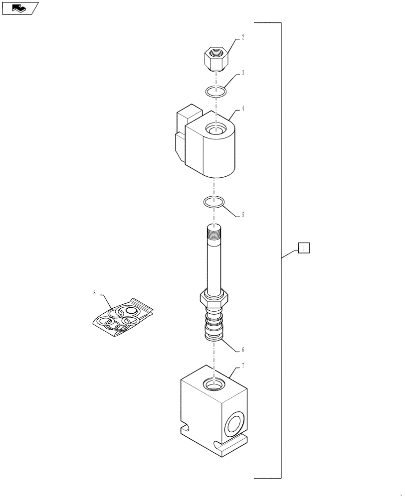 Схема запчастей Case IH 4430 - (35.962.06) - DRIVE MOTOR CONTROL VALVE (35) - HYDRAULIC SYSTEMS