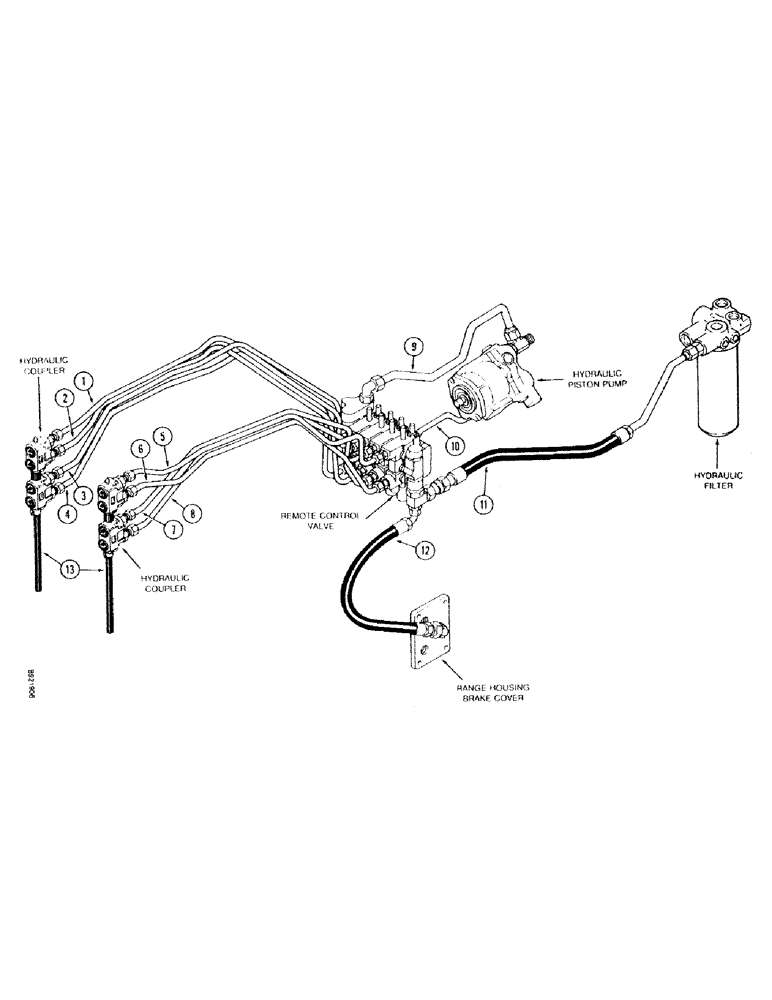 Схема запчастей Case IH 7150 - (1-028) - PICTORIAL INDEX, REMOTE HYDRAULICS, TRANSMISSION SERIAL NUMBER AJB0055386 THROUGH AJB0060499 (00) - PICTORIAL INDEX