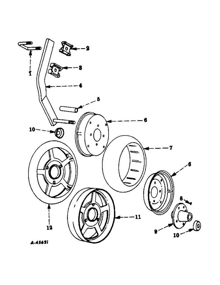 Схема запчастей Case IH 266 - (R-05) - GAUGE WHEELS 