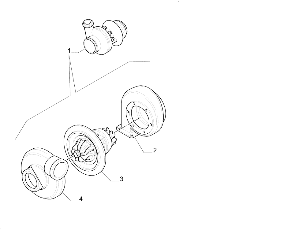 Схема запчастей Case IH WDX1701 - (067) - ENGINE, TURBOCHARGER (10) - ENGINE