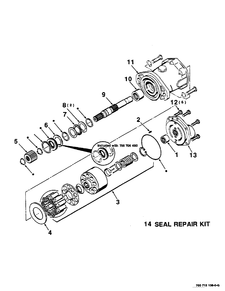 Схема запчастей Case IH SC412 - (8-06) - HYDROSTATIC PUMP - PTO ASSEMBLY (540 RPM), (700700937 HYDROSTATIC PUMP ASSEMBLY COMPLETE) (08) - HYDRAULICS