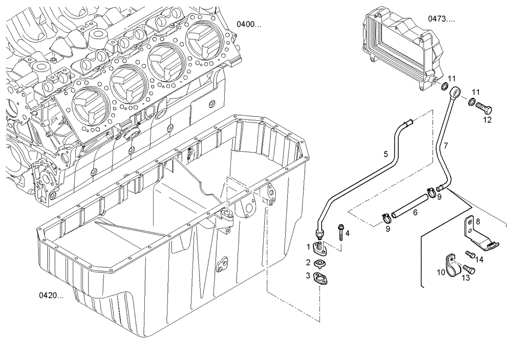 Схема запчастей Case IH FVAE2884X B200 - (0473.002/03) - COALESCE. FILTER GROUP 